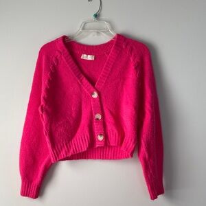 Altar'd State Vibrant Pink Cardigan